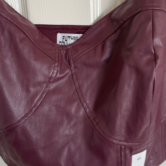 New! Women's Strappy Faux Leather Tiny Top - Future
Collective w/Reese Blutstein - Picture 4 of 12